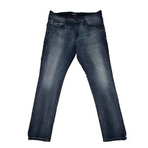 Express Men's Hyper Stretch Slim Jeans Sz 33x30 Whiskering Fade